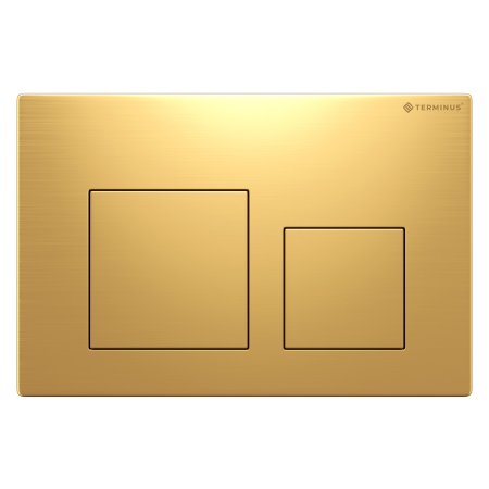 Клавиша смыва Terminus 82K24х16G, брашированное золото