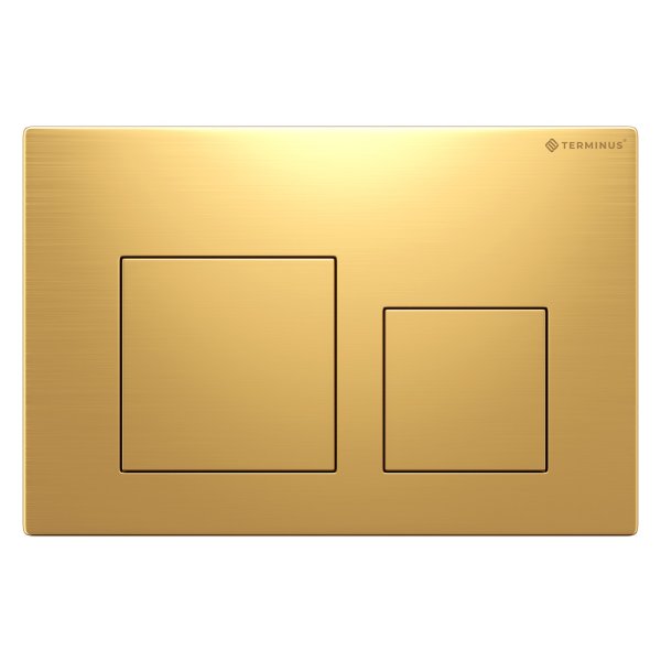 Клавиша смыва Terminus 82K24х16G, брашированное золото