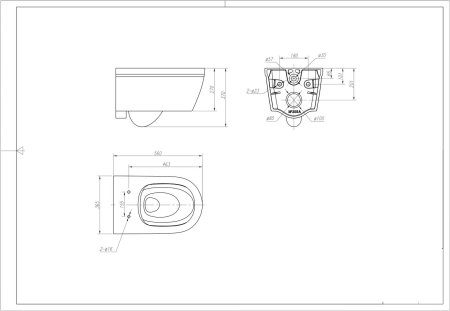 Унитаз подвесной ARROW AHB2105H белый / крышка PG017-ZPA