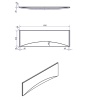 Панель фронтальная Cersanit Virgo PA-VIRGO*170