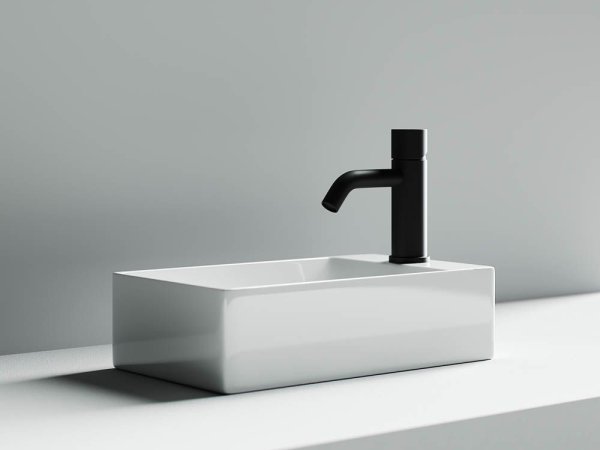 Умывальник подвесной прямоугольный (отверстие под смеситель R) Element 375*215*100мм