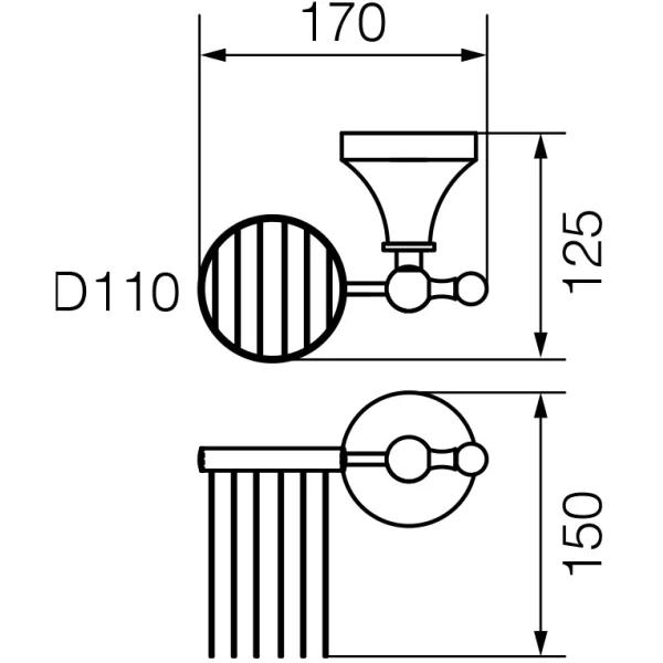 Держатель освежителя воздуха Veragio Gialetta Cromo VR.GIL-6453.CR
