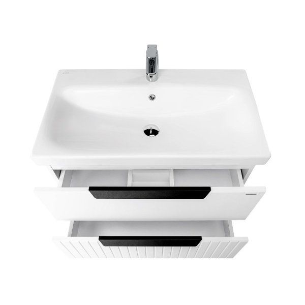 Тумба VIANT "Сицилия" MODUO 80 2 ящика подвесная белая 425x764x520 (VSIC80MDBEL-T2YP)