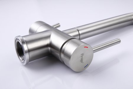 Смеситель для кухни однорычажный Frap F43899-3 нержавеющая сталь