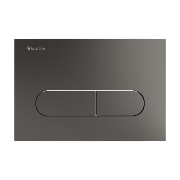 Клавиша смыва Knotlor BIS101GM, вороненая сталь