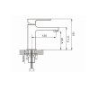 Смеситель для раковины Rose R10H R1001H-1, черный