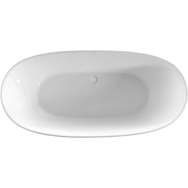 Акриловая ванна Abber AB9265-1.7 170x80 см, отдельностоящая, белый