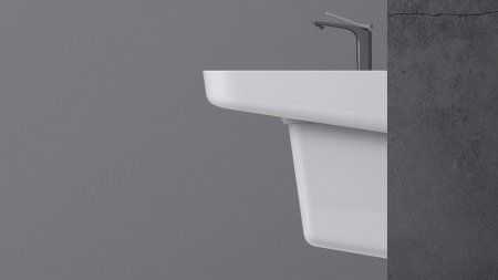 Раковина ARROW AGP32037D 49,8x50 см с полупьедестал AGL9605C