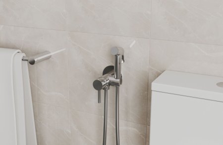 Смеситель с гигиеническим душем Bravat, хром (D9151CP-ENG)