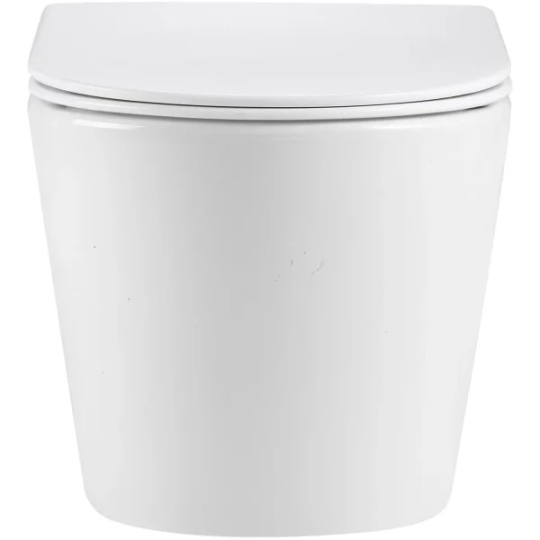 Унитаз подвесной Grossman GR-4477MSQ безободковый, торнадо, с сиденьем микролифт, белый матовый