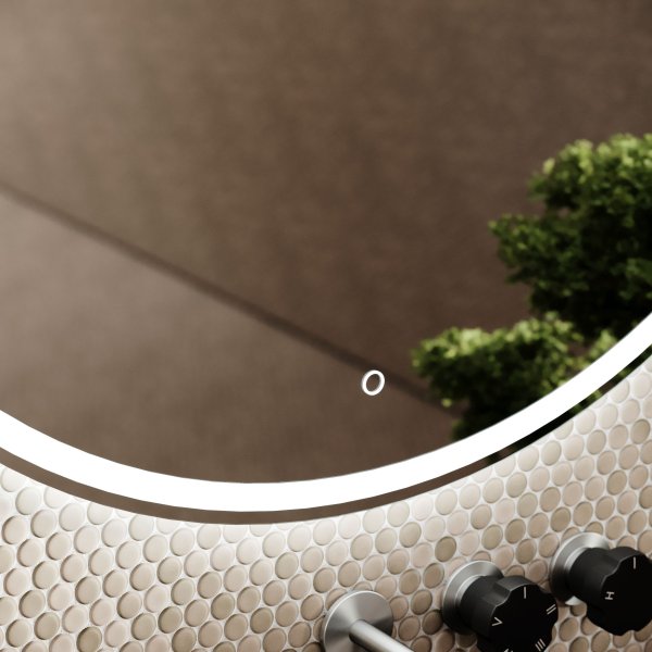 Зеркало для ванной комнаты SANCOS Bella D1000 c подсветкой,  BE1000