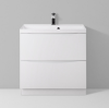 Тумба с раковиной BelBagno Marino MARINO-600-2C-PIA-BL-P 60 bianco lucido