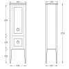 Шкаф-пенал Kerama Marazzi Plaza Classic Neo PL.CN.175\NUT.M орех