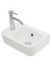 Умывальник с отверстием под смеситель, AQUAme AQM5006L, Левый 375х245х135