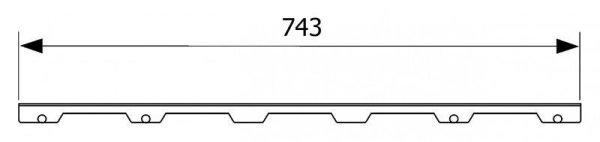 Решетка Tece TECEdrainline Steel II 600882 80 нержавеющая сталь глянцевая
