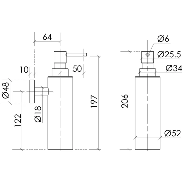 Дозатор для жидкого мыла Sancos Base SC9027BN настенный, никель