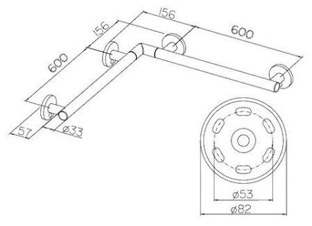 Поручень Keuco Plan Care 34911176600