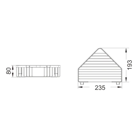 Полка угловая Shevanik SWGR01SLT, Оружейная сталь