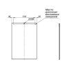 Зеркало Aquanet Lino 00253905 60 белый матовый