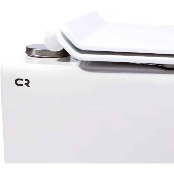 Унитаз подвесной Charus Berta EWC700-120W безободковый, с сиденьем микролифт, белый