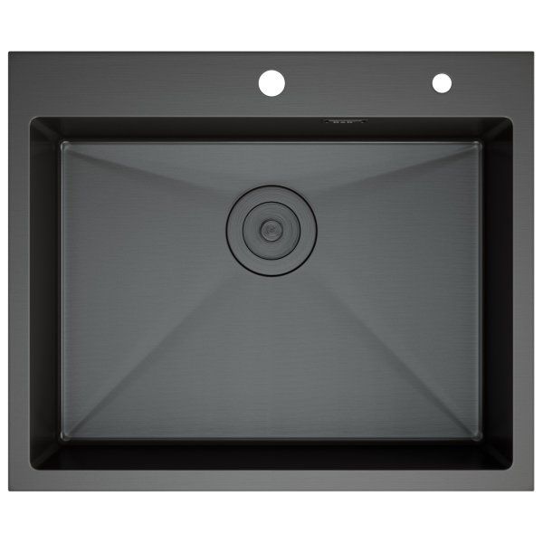 Кухонная мойка D&K нержавеющая сталь графит (DKS604506)