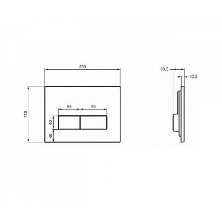 Кнопка смыва Ideal Standard W3708AC белая