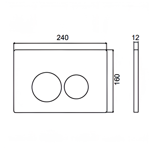 Кнопка смыва Gappo GMZW31JA01CQ-9FB для инсталляции, оружейная сталь