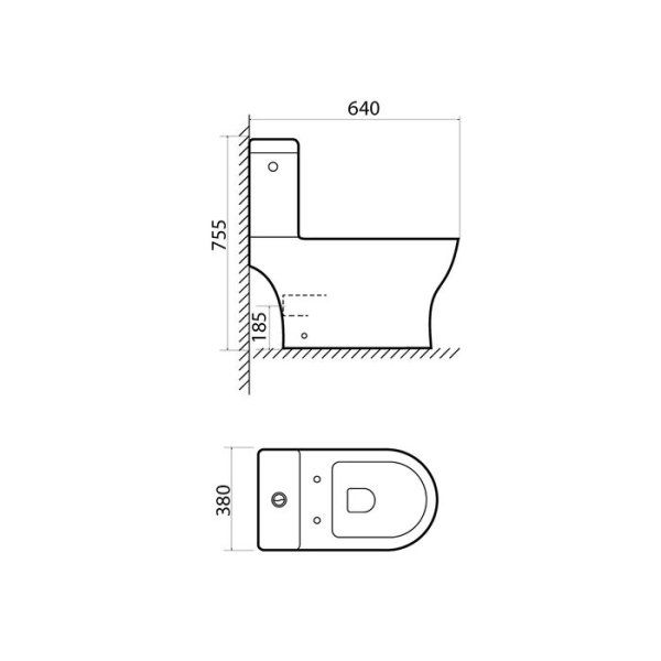Унитаз-компакт IDDIS Drum безободковый (DRVXU2EWDSAIEiVS24UE)