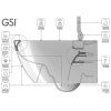Чаша для унитаза подвесного GSI Norm 861611