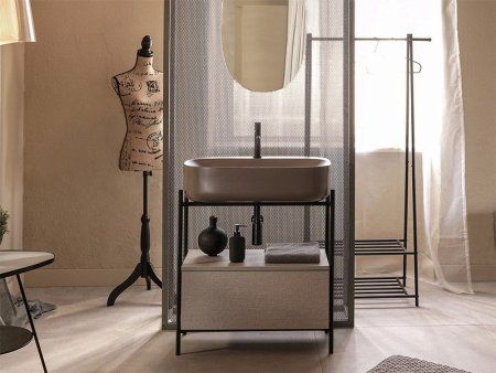 Консоль Scarabeo Diva 2703NROP 74 под раковину, черный матовый