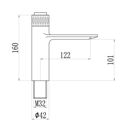 Смеситель для раковины Savol (S-601810)