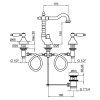 Смеситель для раковины Webert Dorian DO750202015, хром