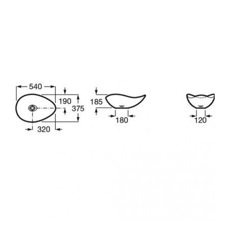 Раковина Roca Inspira Ruy Ohtake 327A13000 54х37 белый