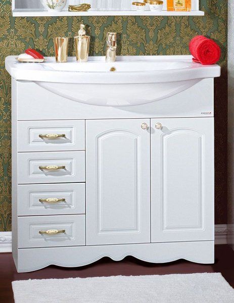 Комплект мебели для ванной Бриклаер АННА 90, белый