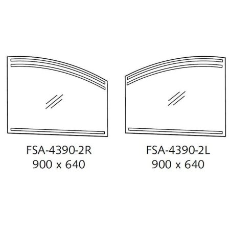 Зеркало Puris Crescendo FSA43142L 140 L
