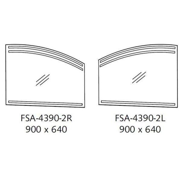 Зеркало Puris Crescendo FSA43142L 140 L