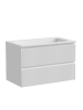 Тумба подвесная SANCOS Snob R 790х445х500, c двумя ящиками оснащенными доводчиками, Bianco, SNR80W