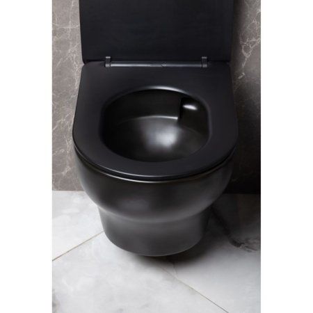Унитаз подвесной Boheme Fiore 978-SET-B черный матовый