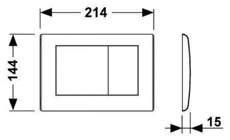 Кнопка смыва Tece Planus 9240322 белая матовая