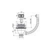 Слив для раковины AlcaPlast A38 с переливом