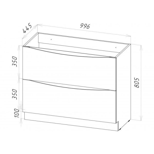 Мебель для ванной BelBagno Marino MARINO-1000-2C-PIA-BL-P 100 bianco lucido