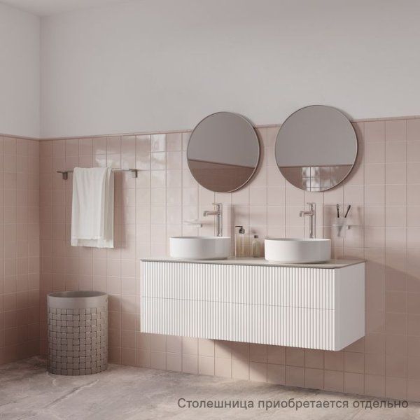 Тумба подвесная, под столешницу, 120 см, белый, Aiger, IDDIS, AICUG1YO2WSN0iTI95BW