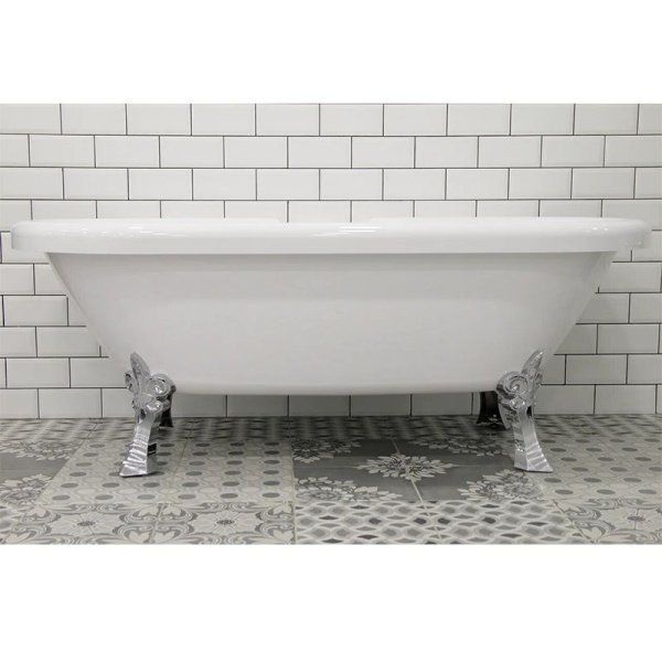 Акриловая ванна Radomir Леонесса 1-01-2-0-9-138 175х80 на ножках "лилия" Chrome