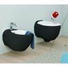 Чаша для унитаза подвесного ArtCeram Blend BLV001 01;50 черный с белым