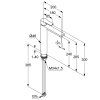 Смеситель для раковины Kludi ZENTA SL 482563965 черный матовый