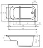 Ванна акриловая Riho Petit BZ2500500000000 120x70