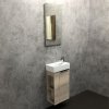 Тумба-умывальник COMFORTY "Матэ-40" дуб дымчатый с раковиной CREA 40, P-UM-CRE40/1