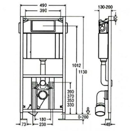 Система инсталляции для унитазов Viega Eco Plus 660321