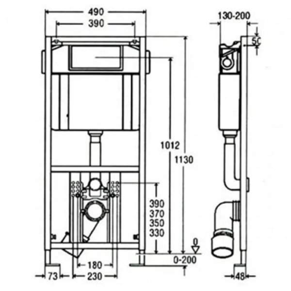 Система инсталляции для унитазов Viega Eco Plus 660321
