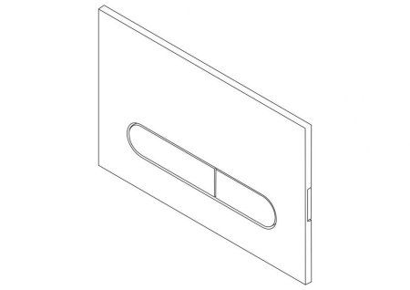 Кнопка смыва BelBagno Prospero BB006-PR-CHROME.M хром матовый